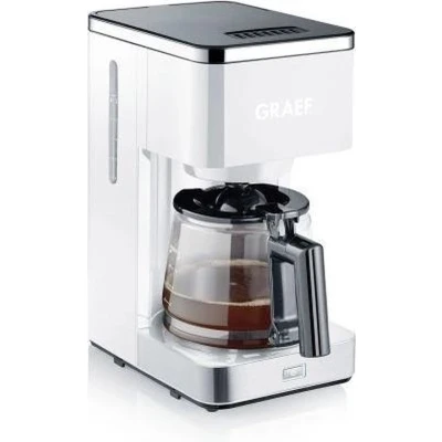 Afbeelding van Graef Filterkoffiezetapparaat FK401EU met glazen kan, wit
