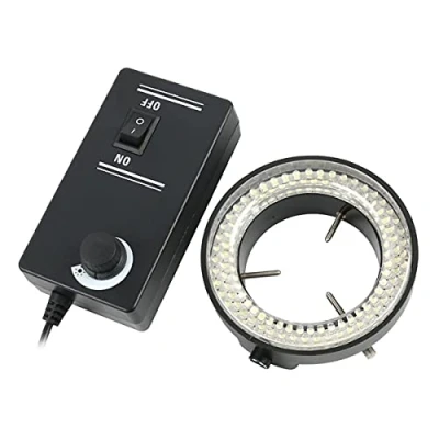 Afbeelding van ZTBH Microscoop Accessoires Kit Verstelbaar 144 60 Ring Licht Lamp Voor Industriële Stereo Slides (Kleur: LED)