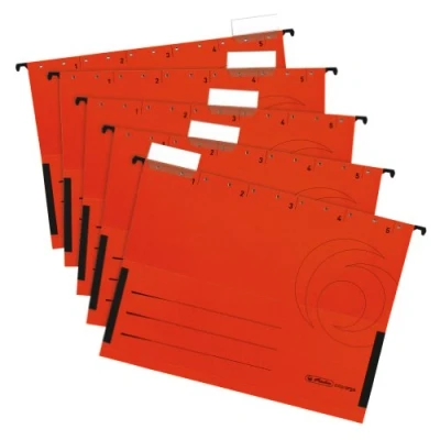 Afbeelding van Herlitz A4 Suspension File Pocket Rood (5 stuks)
