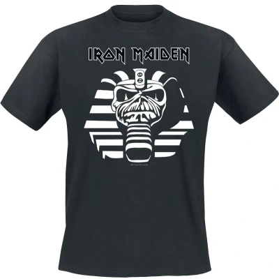 Afbeelding van Iron Maiden Powerslave T shirt zwart XXL Katoen Band merch, Bands