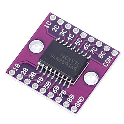 Afbeelding van 2 stuks Darlington Transistor Module 50 V 500mA ULN2803A Industriële Elektrische Arrays met I2C Interface