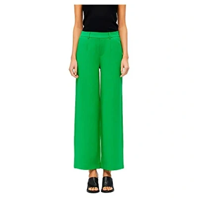 Afbeelding van Object LISA WIDE NOOS Broek, Dames, Maat: 34, Fern green