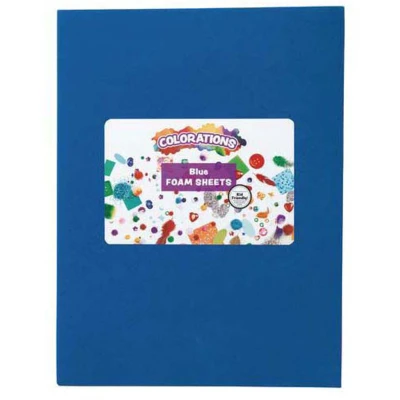 Afbeelding van Colorations Foam Vellen Blauw, 10st.