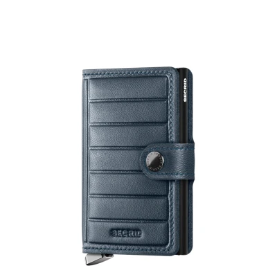 Afbeelding van Secrid Premium Mini Wallet Portemonnee Emboss Lines Teal