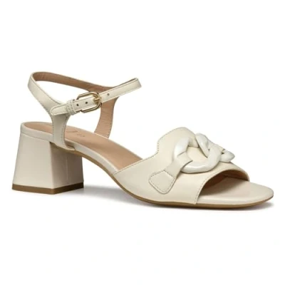 Afbeelding van Geox D NEW Eraklia Sandalen, Dames, Maat: 39.5, Papyrus Leer