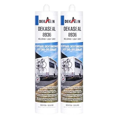 Afbeelding van Dekalin Dekaseal 8936 Afdichtmiddel, dubbelpak, lichtgrijs voor frames, afvoeren of caravans en camperluiken