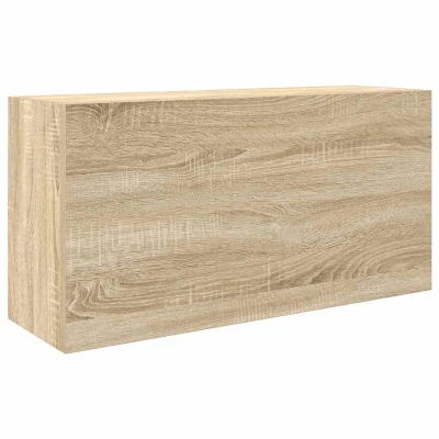 Afbeelding van Badkamerwandkast 80x25x40 cm bewerkt hout sonoma eikenkleurig