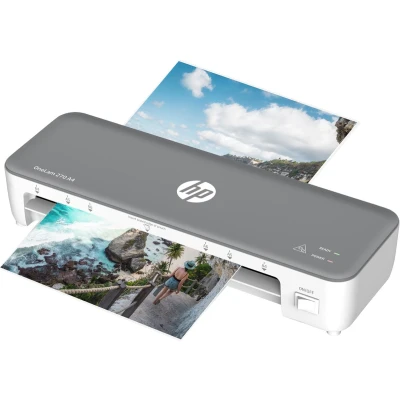 Afbeelding van HP OneLam 270 A4 Lamineerapparaat DIN formaat Warm lamineren Compact 5 delig Wit