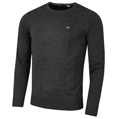 Afbeelding van Calvin Klein Heren trui met ronde hals Houtskool L