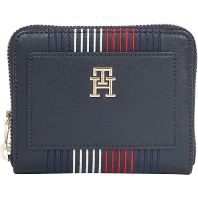 Afbeelding van Tommy Hilfiger Blauwe Polyethyleen Portemonnee Met Ritssluiting
