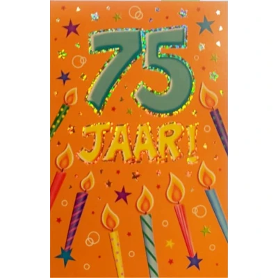 Afbeelding van Verjaardagskaart That funny age 75 jaar B