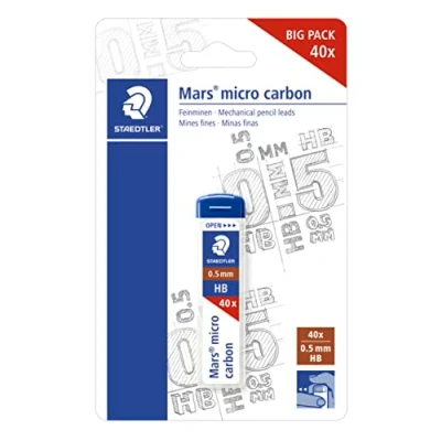 Afbeelding van Staedtler Mars Carbon Potloodvulling HB 40 stuks
