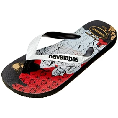 Afbeelding van Havaianas Top Netflix Teenslipper uniseks volwassene , Zwart Wit, 39/40 EU