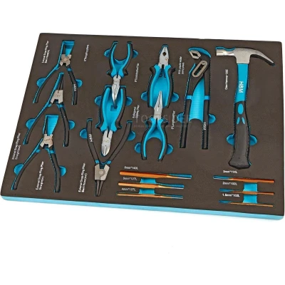 Afbeelding van HBM 16 Delig Gereedschap Foam inlay voor Gereedschapswagen