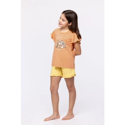 Afbeelding van Woody pyjama voor meisjes rood maat 8j