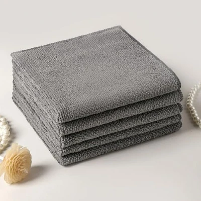 Afbeelding van Microvezeldoek, pluisvrije reinigingsdoekjes, multifunctionele herbruikbare vaatdoeken, superzachte sneldrogende reinigingsdoeken voor huishoudelijk gebruik, keuken, auto, motorfiets, ramen (grijs, 30