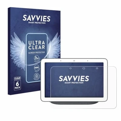 Afbeelding van Savvies (6 Stuks) Schermbeschermer voor Google Home Hub/Google Nest Hub Screen Protector Ultra Transparant