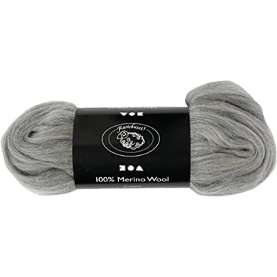 Afbeelding van Creativ Company CC Merino Wol 100gr Grijs