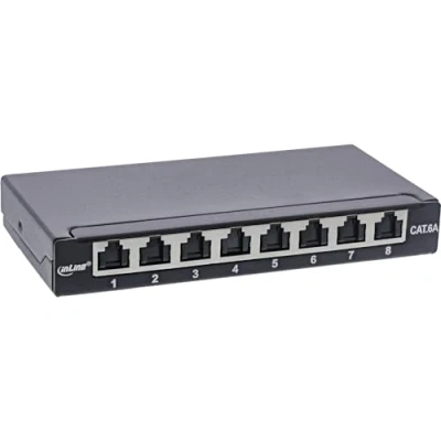 Afbeelding van InLine Patchpaneel Cat.6A 0, Server accessoires, Zwart