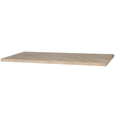 Afbeelding van Woood Tablo tafelblad mangohout visgraat 180x90 cm Hout
