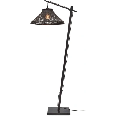 Afbeelding van Good&amp;Mojo Vloerlamp Tahiti Bamboe Zwart 65x45x150cm