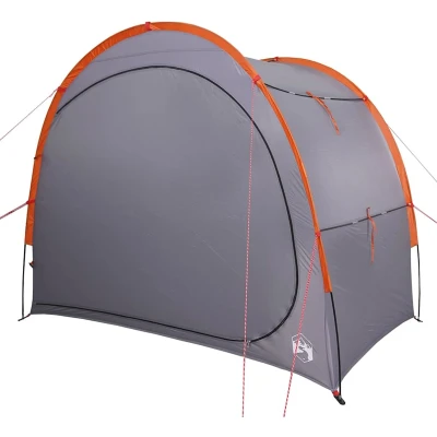 Afbeelding van vidaXL Opbergtent waterdicht grijs en oranje