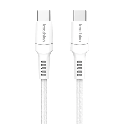 Afbeelding van Braided USB C naar kabel 0,5 Meter van iMoshion 5 / Wit