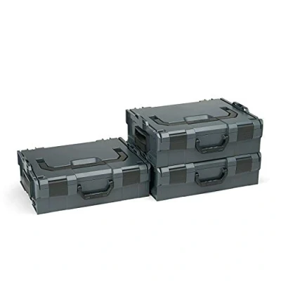 Afbeelding van Bosch Sortimo L Boxx 136 Gr2 antraciet leeg set van 3 innovatief transportsysteem
