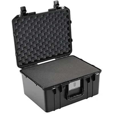 Afbeelding van Peli 1557 Air Lichtgewicht Transport Koffer Voor Drones, Studioflitskoppen Of Podiumlampen, Water And Dustproof, Capaciteit: 36L, Gemaakt In De Vs, Met Aanpasbaar Plukschuim, Kleur: Zwart
