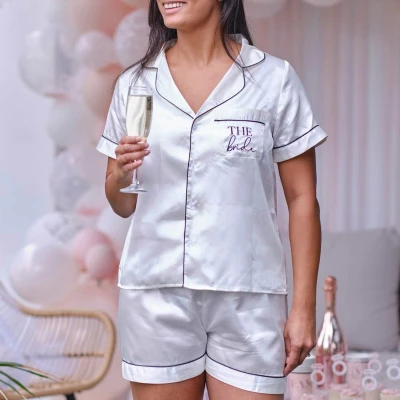 Afbeelding van Pyjama The Bride Wit Maat XL