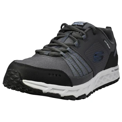 Afbeelding van Skechers Escape Plan Sneakers voor heren, Grijs Charcoal Blue Ccbl, 45 EU