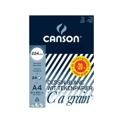 Afbeelding van Canson wit Tekenpapier Grain A4 224 Gram per 10