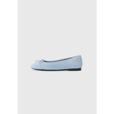 Afbeelding van Tommy Hilfiger Ballerina&#039;s, Dames, Maat: 42, Brisk blue Veloursleer