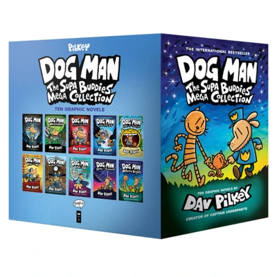 Afbeelding van Boxed Dog Man: the Supa Buddies Mega Collection: From Creator of Captain Underpants (Dog Man #1 10 Box Set)