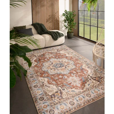 Afbeelding van Vintage Buitenkleed Valenca Fino Terracotta 80x150 Cm