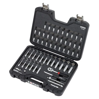 Afbeelding van Sonic doppenassortiment met ratel 1/4&quot; 74 delig
