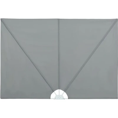 Afbeelding van vidaXL Terrasscherm inklapbaar 400x200 cm grijs