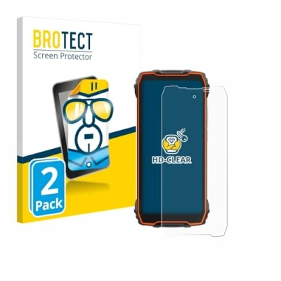 Afbeelding van BROTECT Schutzfolie Displayschutz Displayschutzfolie Folie Klar Transparent (2 Stuk, Blackview Max 1), Smartphone beschermfolie, Transparant