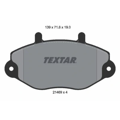 Afbeelding van Textar Remblokset 2146901