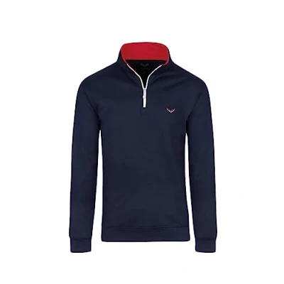 Afbeelding van TRIGEMA sweatshirt met kraag en ritssluiting