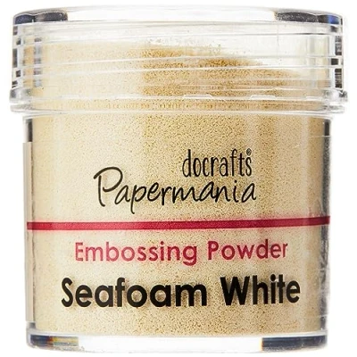 Afbeelding van docrafts 30 ml Embossing Poeder, wit zeeschuim