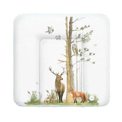 Afbeelding van Ceba Baby® Zachte aankleedkussen, 75 x 72 cm, babyaankleedkussen, voor jongens en meisjes, waterdicht, afwasbaar, Oeko Tex® standaard 100, Made in EU, bos