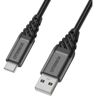Afbeelding van OtterBox Nylon Braided Charge/Sync Cable USB C 1m Black