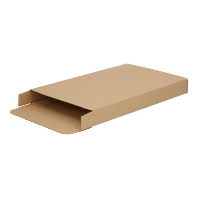 Afbeelding van 50x Brievenbusdoos A5 bruin met zijklep 255 x 160 28 mm E golf (± 1,5 mm) Karton Universele verzenddozen