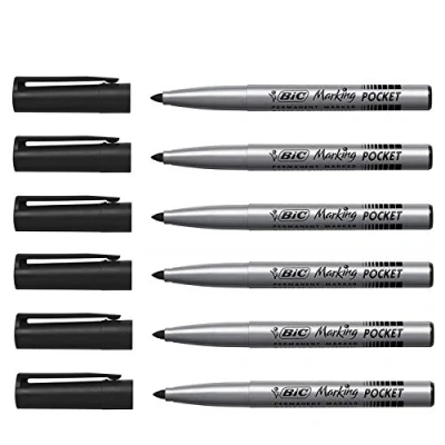 Afbeelding van Bic permanent marker ECOlutions, schrijfbreedte 1,1 mm, fijne punt, zwart