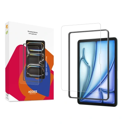 Afbeelding van Screenprotector iPad Air 11 inch (2024) M2: Accezz Glass + Applicator tablet