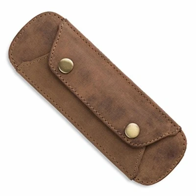 Afbeelding van LEABAGS Sugar Cane Premium schouderkussen, van echt buffelleer, vintage look, schouderriem voor tassen, leren schoudervulling met antisliplaag, 18 x 6 cm,