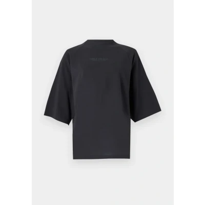 Afbeelding van Carlo Colucci Tshirt (W) print, Dames, Maat: Large, Black