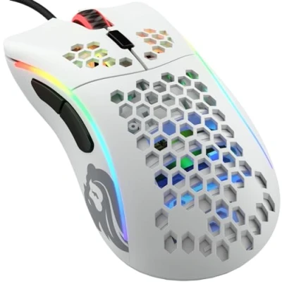Afbeelding van Glorious PC gaming Race Model D (small) Muis voor 6 knoppen 12000 dpi Mat Wit