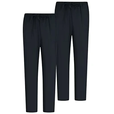 Afbeelding van MISEMIYA Verpakking van 2 stuks, uniseks, elastische band, medische uniformen, laboratoria, Zwart 68, L